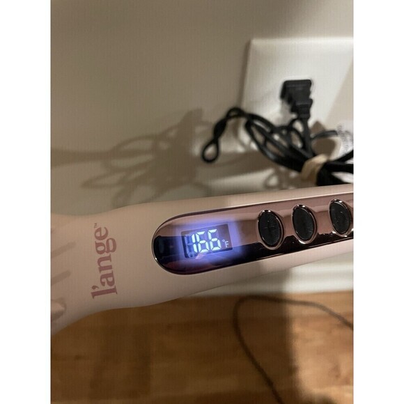 L'ange Hair Le Vite Ceramic Straightening Brush Blush Anti-Frizz Adjustable Heat - Picture 6 of 6